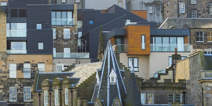 HALF Scene of buildings in Edinburgh Scotland shutterstock_528339979 | Garrington Property Finders Scotland