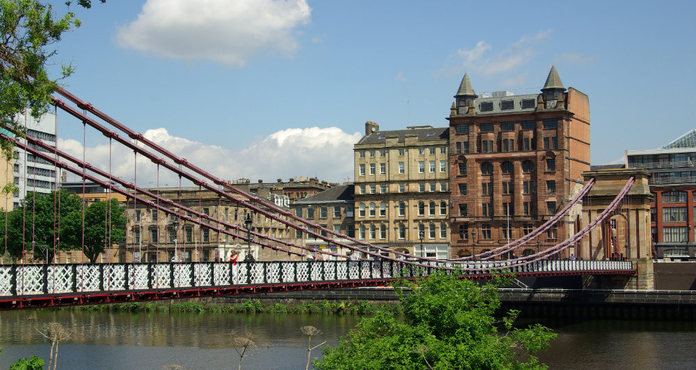 AREA PAGE Bridge in Glasgow Scotland in summer day shutterstock_167646413