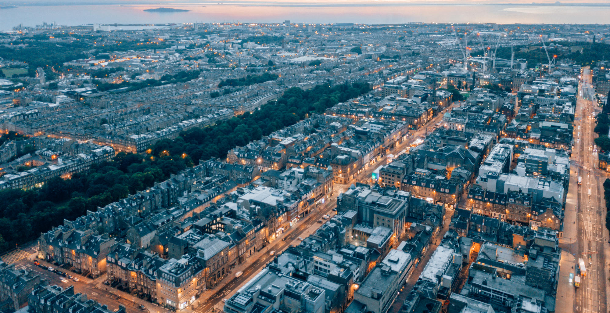 HEADER Aerial drone shot of Edinburgh Scotland shutterstock_1274137030